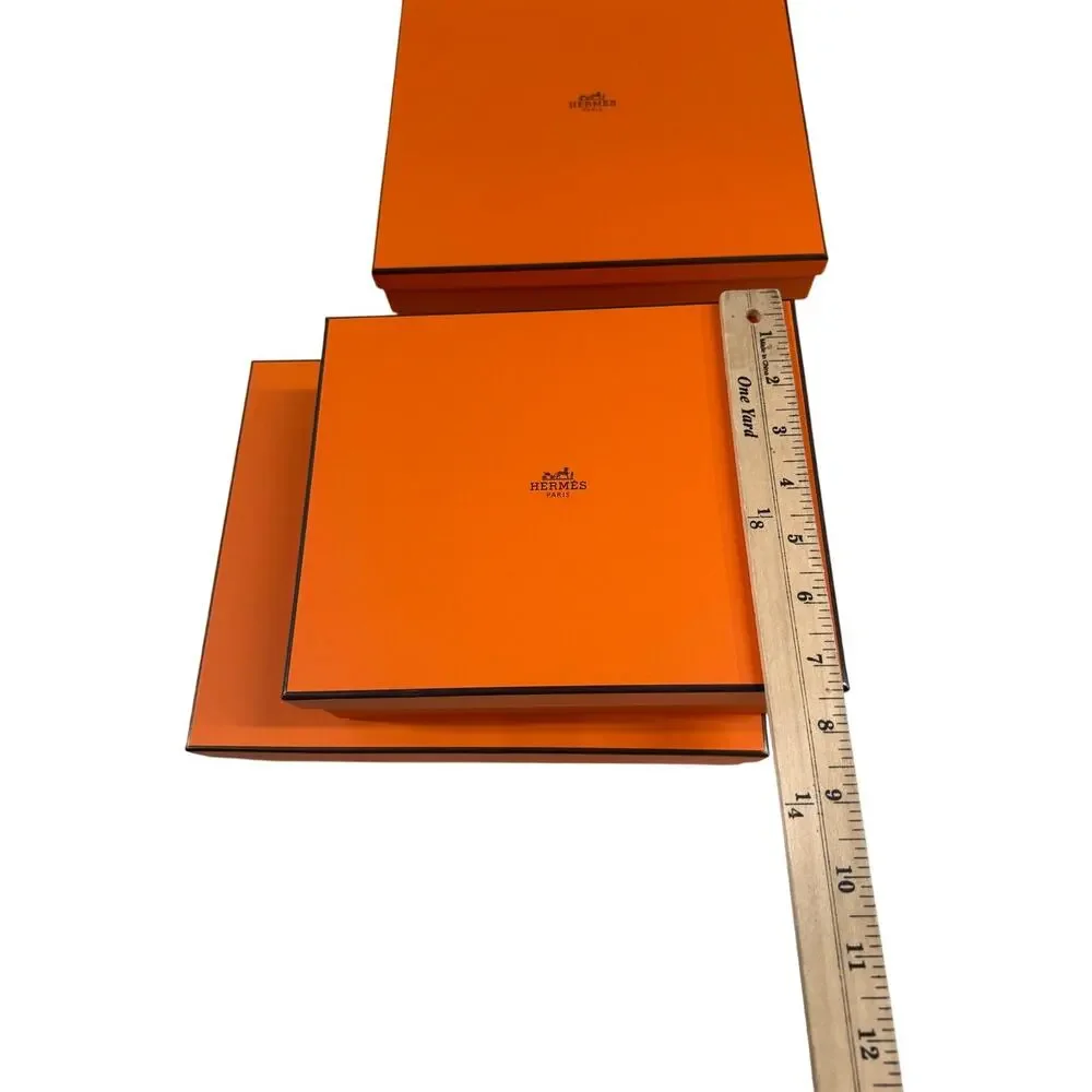 Hermès Paris Orange Gift Boxes Lot of 5 Assorted Sizes Authentic Empty Boxes